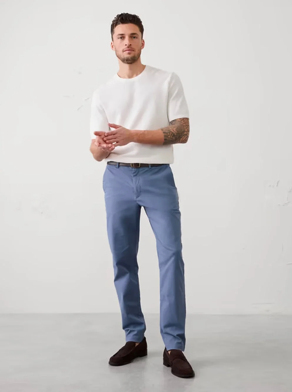 Banana Republic Lived-In Slim Chino Pants Men’s 38x36 Blue NWT